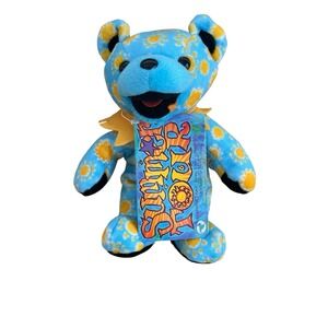 Grateful Dead plush bear 2001 Summer Tour  8-31-85 Manor Downs